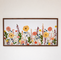 24x48 Custom Pressed Flower Frame