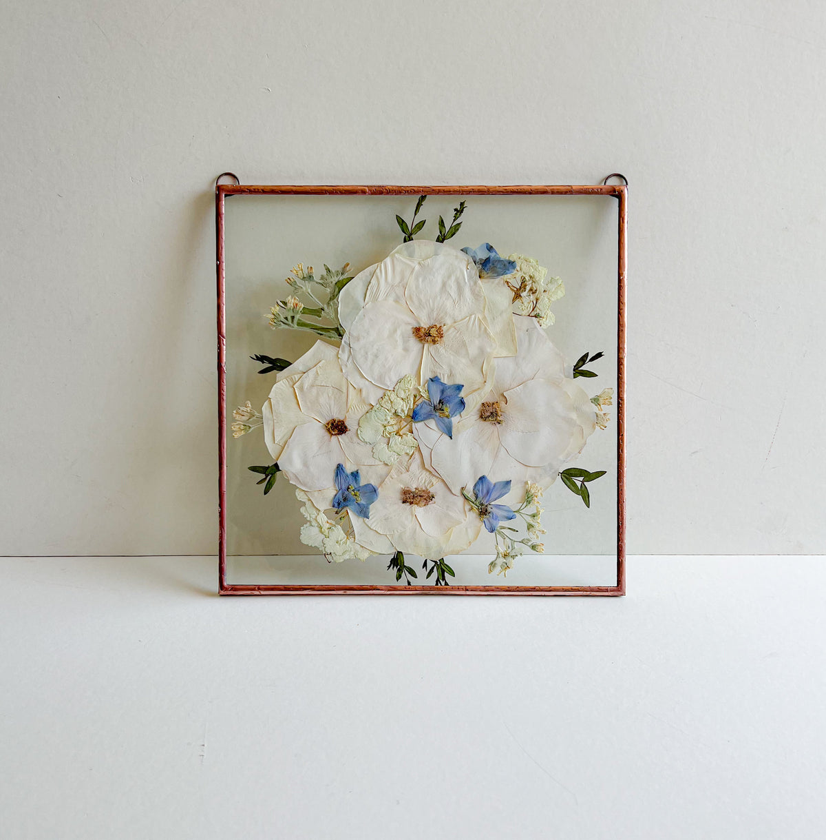 11x11 custom pressed flower frame