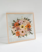 20×20 Custom Pressed Flower Frame