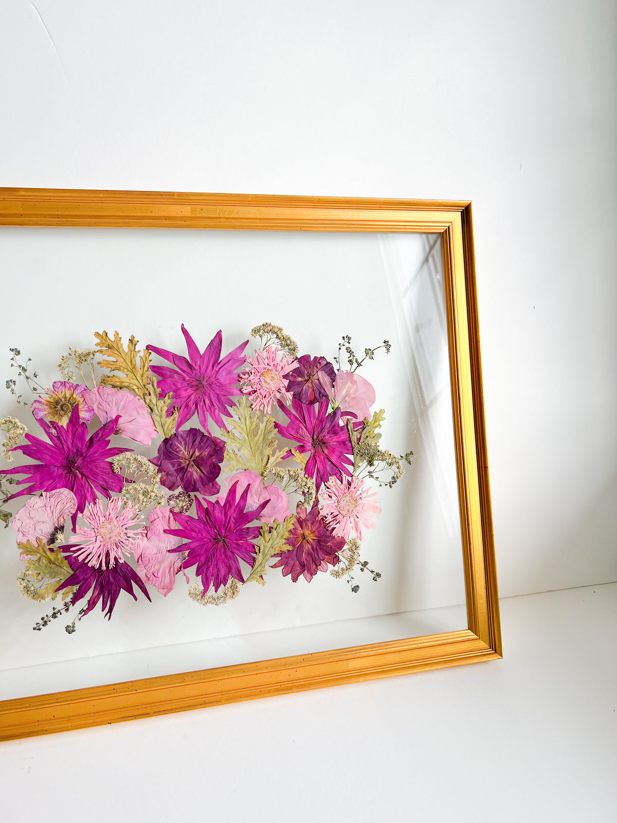 20×20 Custom Pressed Flower Frame