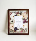 11x14 Custom Pressed Flower Frame