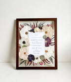 11x14 Custom Pressed Flower Frame