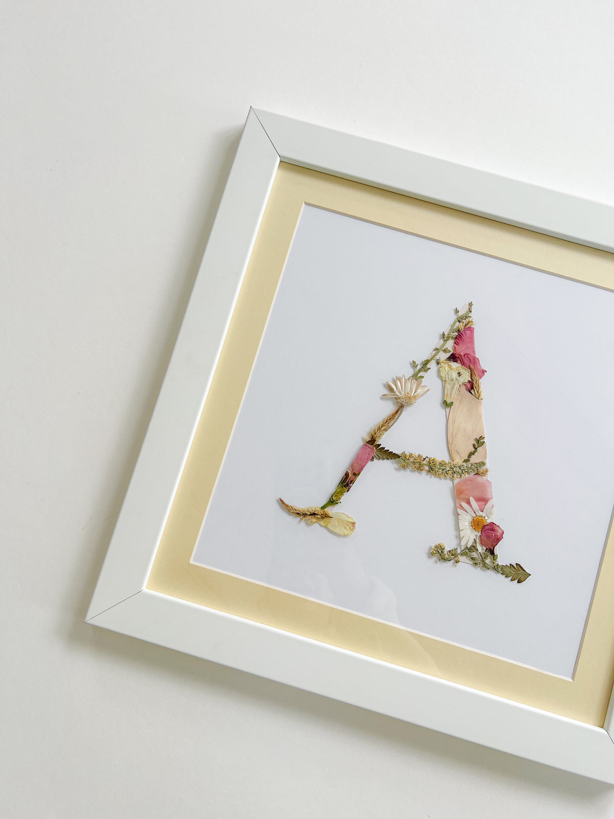 11×11 Custom Floral Monogram Frame