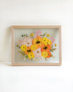 11x14 Custom Pressed Flower Frame