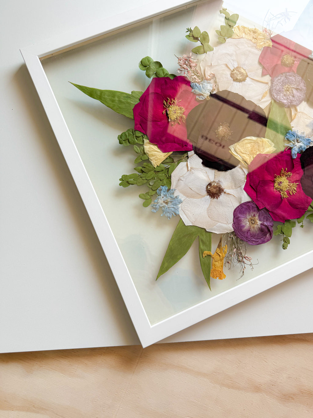 20×20 Custom Pressed Flower Frame