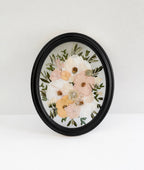 11×14 Oval Custom Pressed Flower Frame